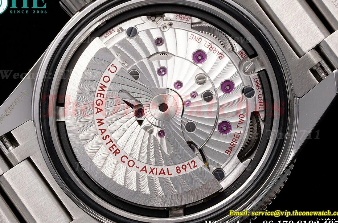 SS A8912 41mm SS 300m Date Dial No Seamaster Black VSF 1228